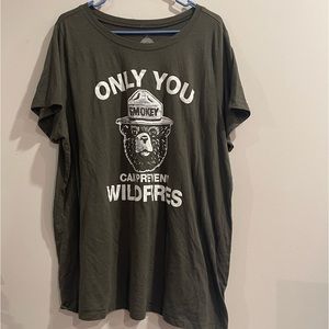 Torrid only you can prevent wild fires t shirt